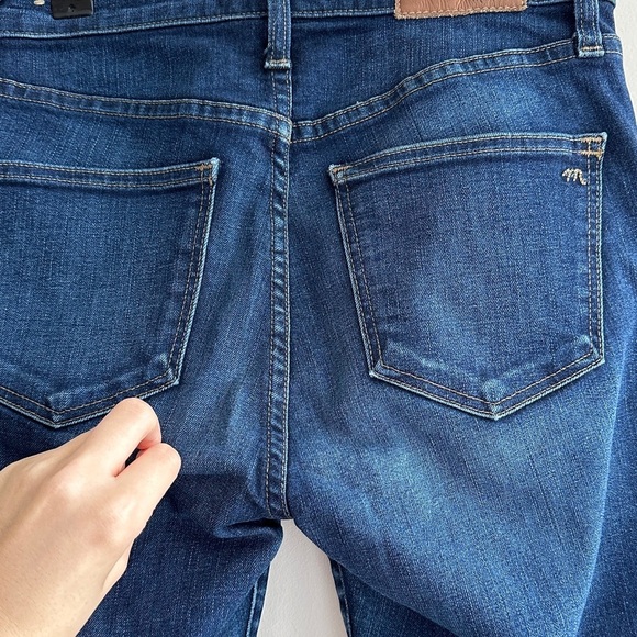 Madewell 10” High-Rise Dark Wash Denim Skinny Jeans, Size 26 - Picture 14 of 16